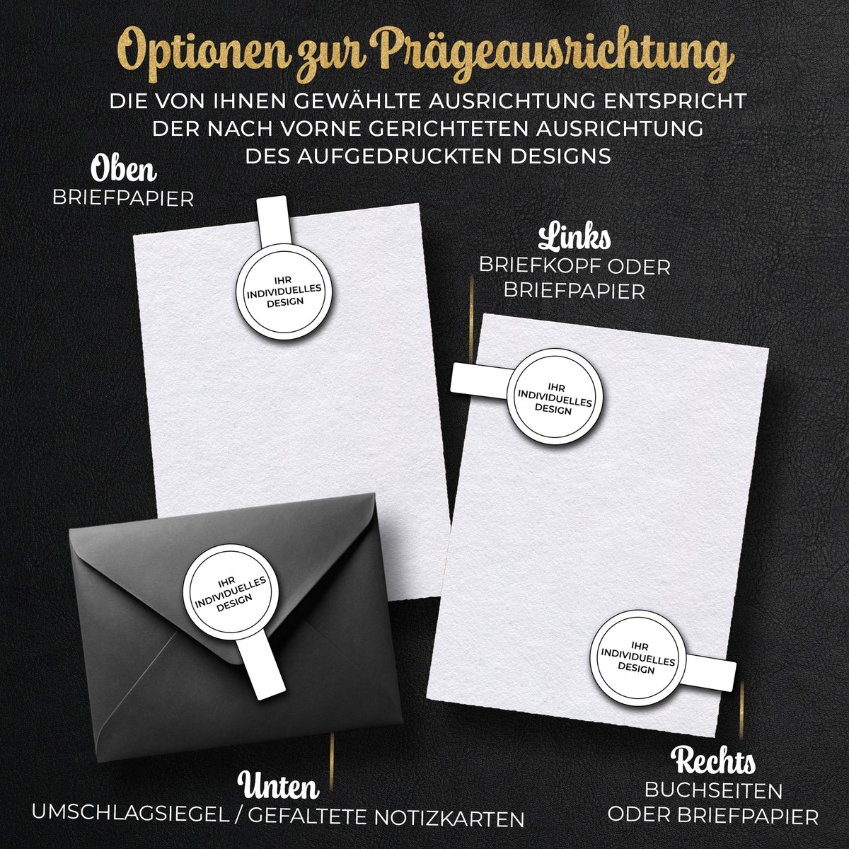 Prägestempel personalisiert - Ex Libris Buchpräger für Papier (Insignia Eternitas) - Just Refine