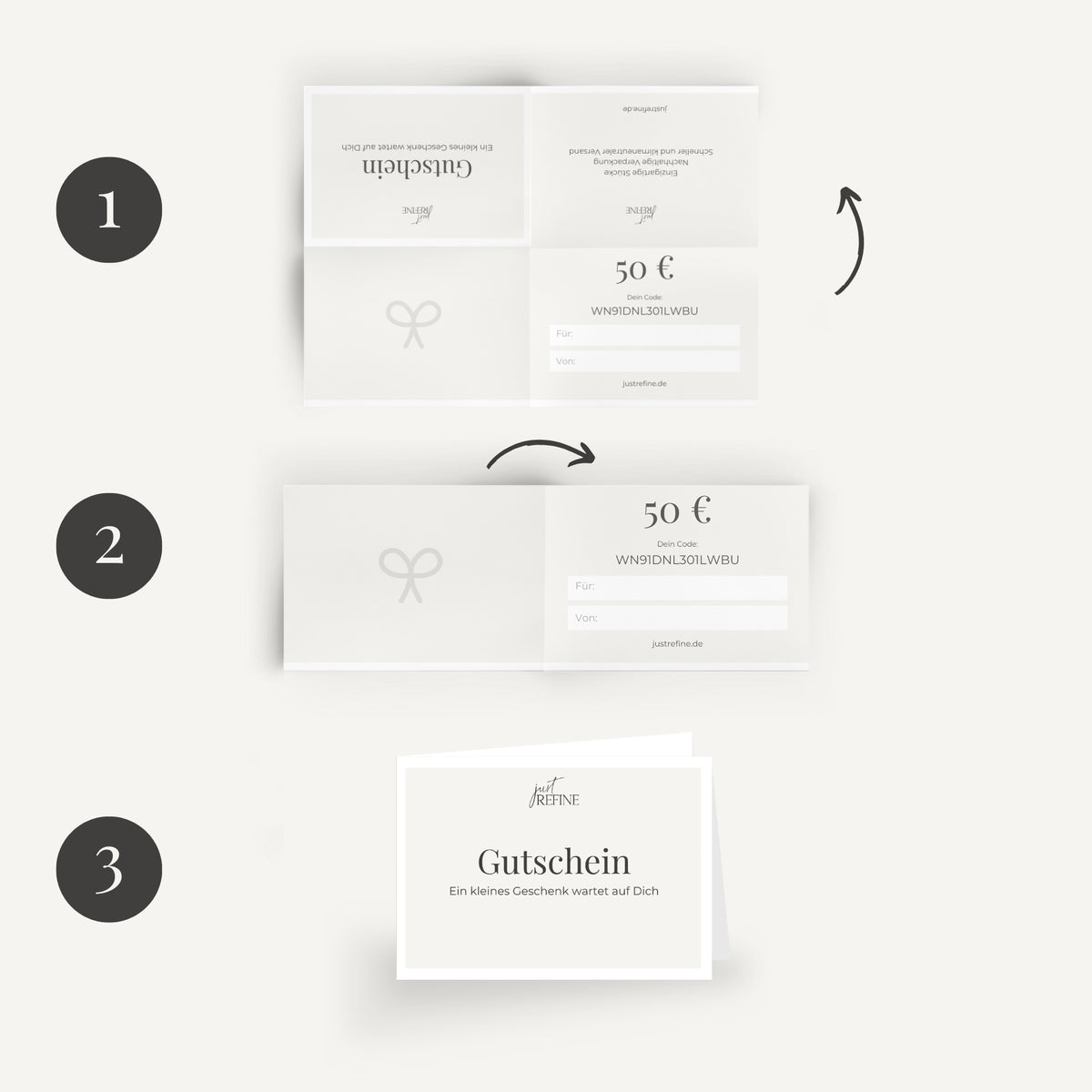 Geschenk Gutschein - Just Refine