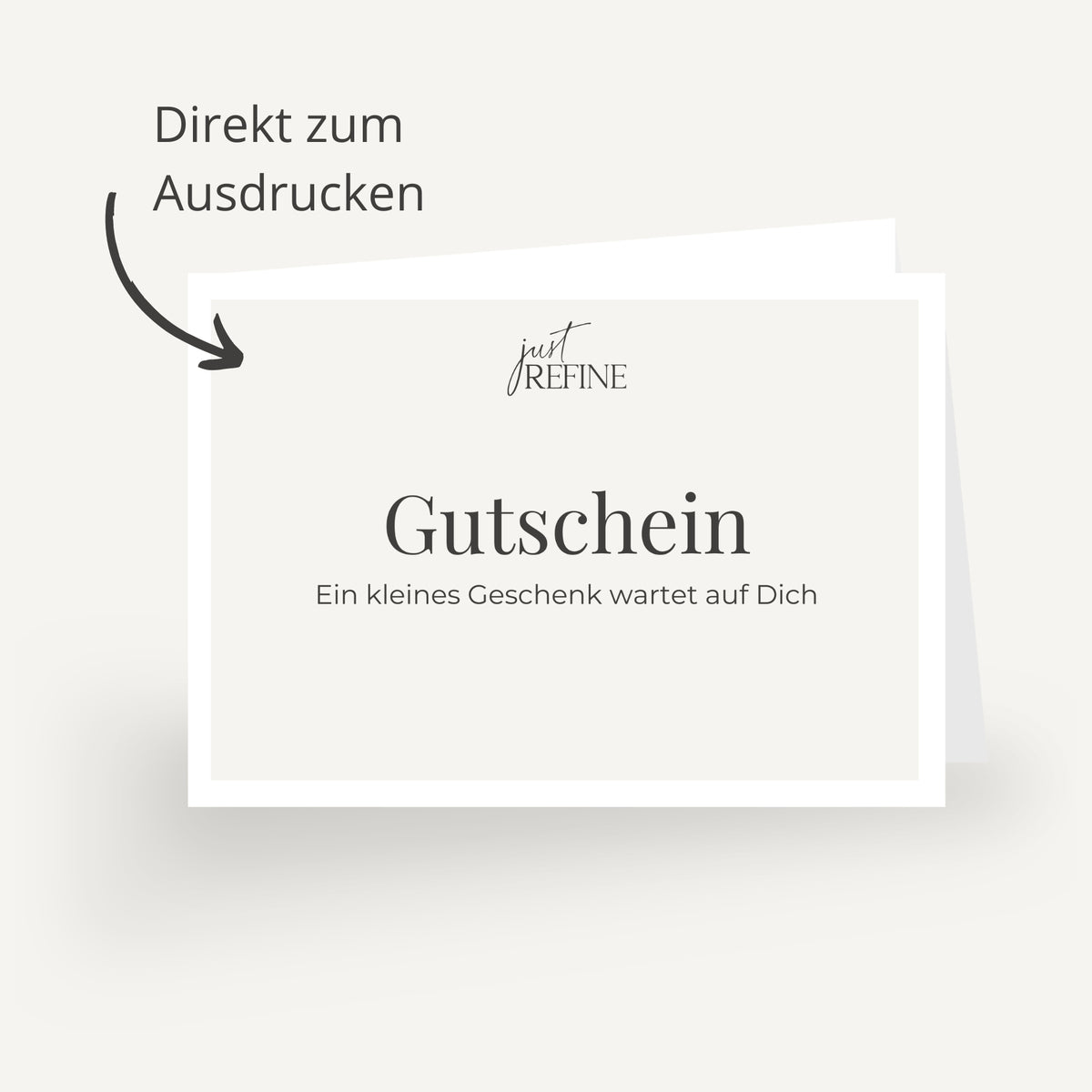 Geschenk Gutschein - Just Refine
