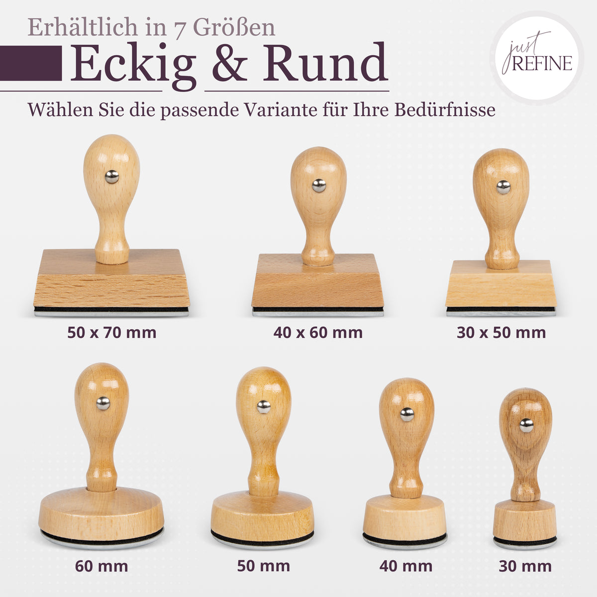 Stempel mit eigenem Logo/Motiv - Just Refine