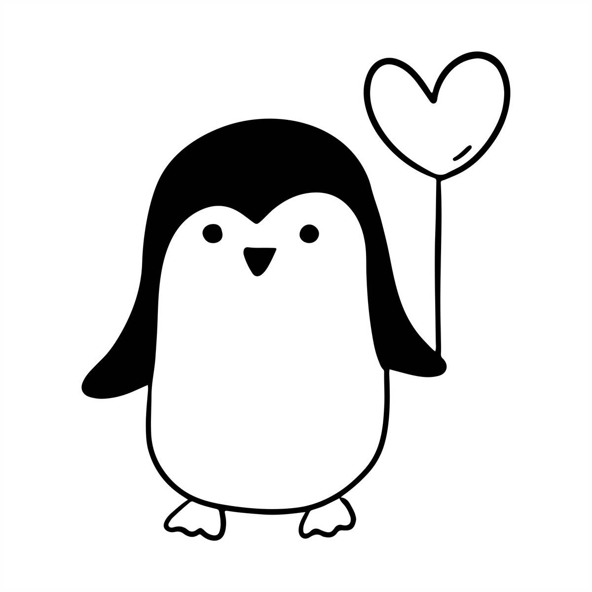 Kinderstempel Pinguin mit Namen personalisiert - Just Refine