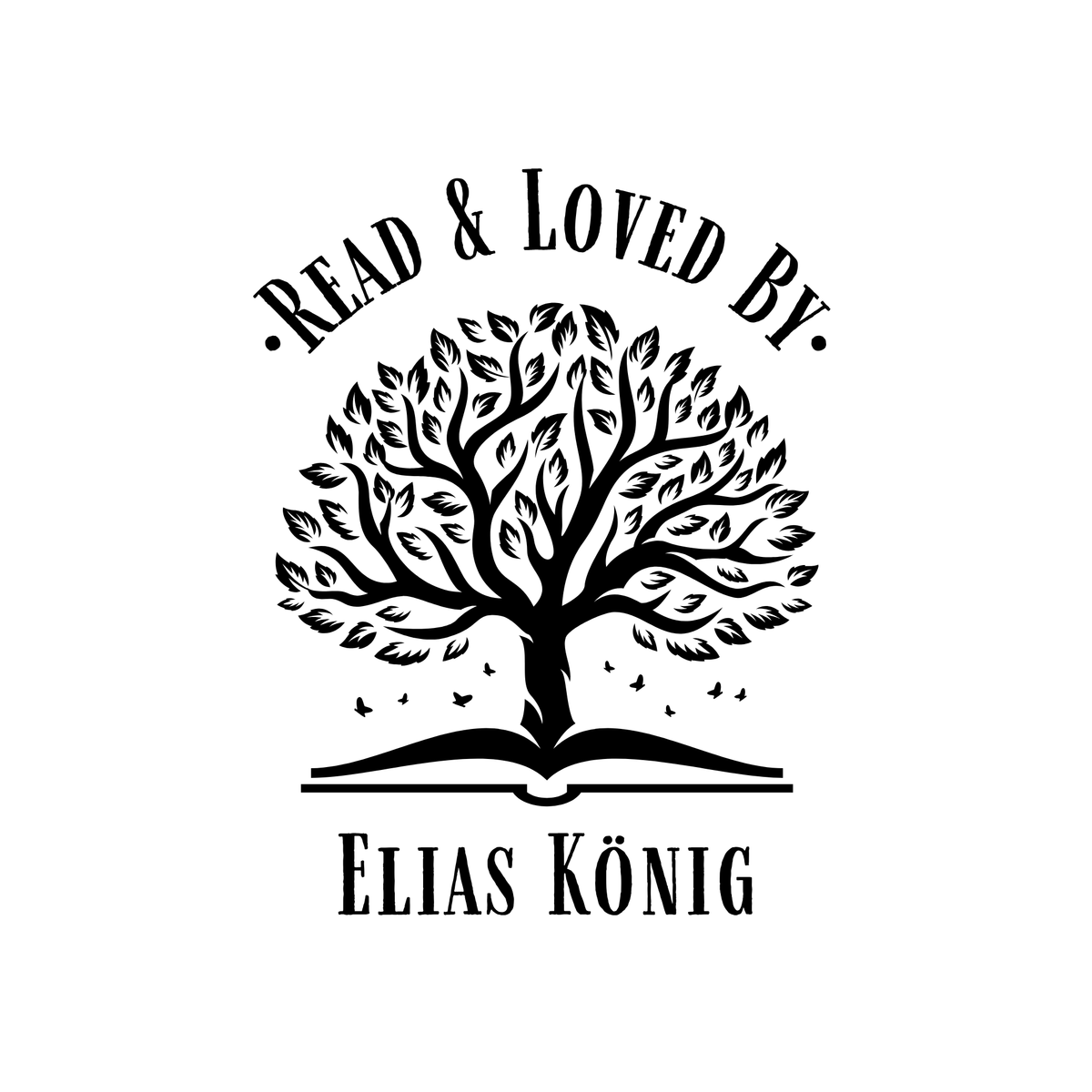 Ex Libris Bücher Stempel mit anpassbaren Namen - Modell 'Libri Signum' - Just Refine