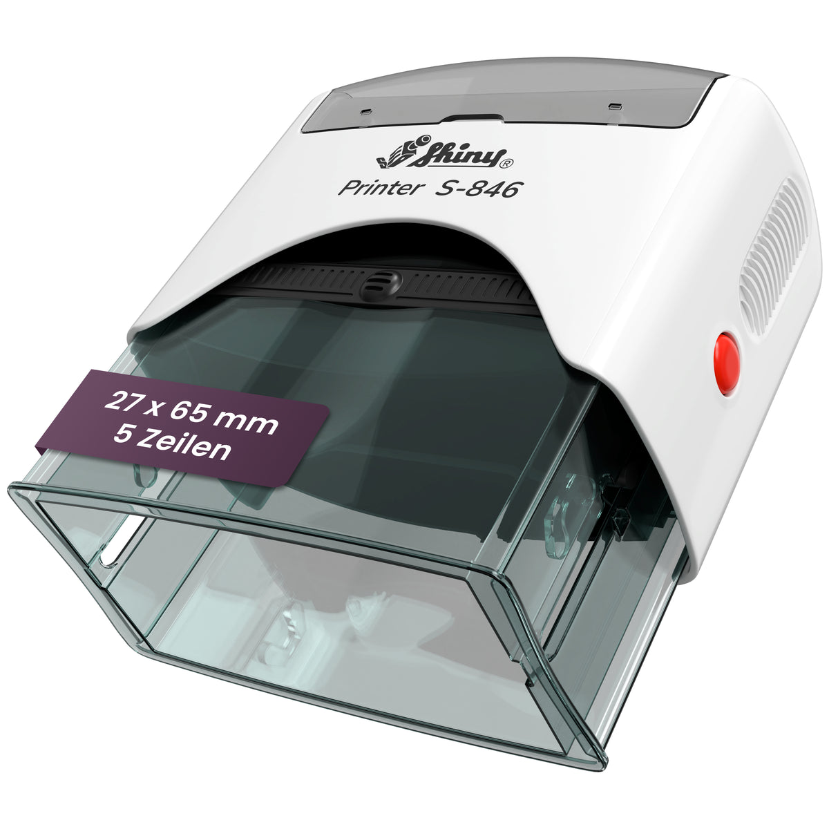 Selbstfärbender Stempel mit Wunschtext (bis zu 5 Textzeilen) - Just Refine