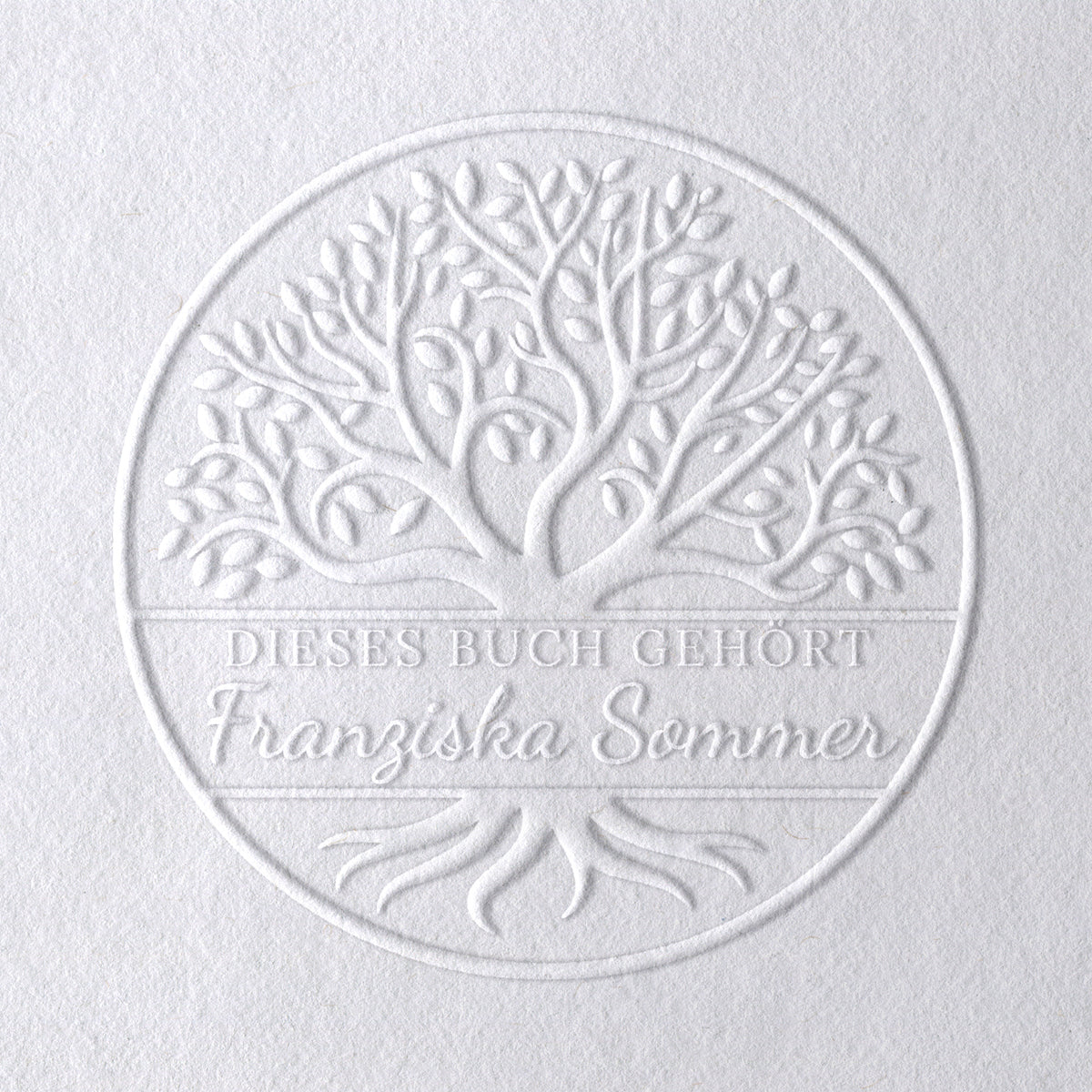 Personalisierter Buch Prägestempel für Papier | Arbor Vitae - Just Refine