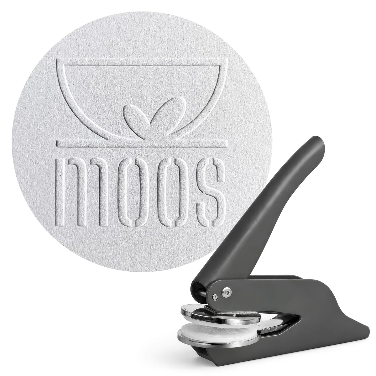 Prägestempel mit eigenem Logo Rund Ø 41mm - Essential Line - Just Refine