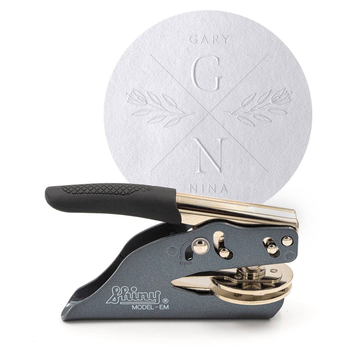 Personalisierter Prägestempel mit anpassbaren Initialen - Modell "Legacy" - Just Refine