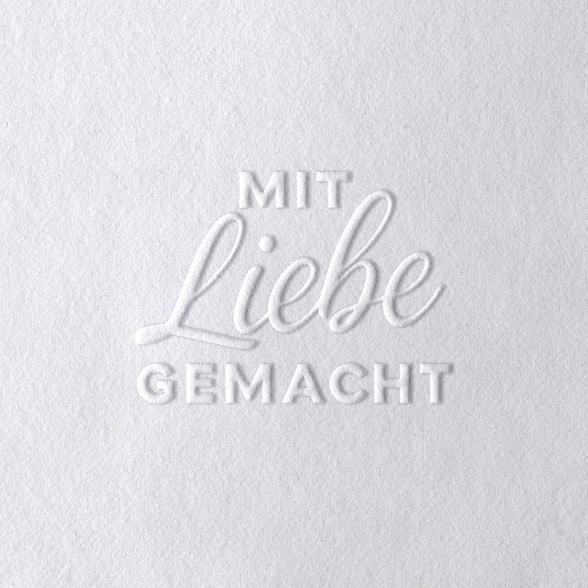 Prägestempel für Papier - Modell "Mit Liebe gemacht" - Just Refine