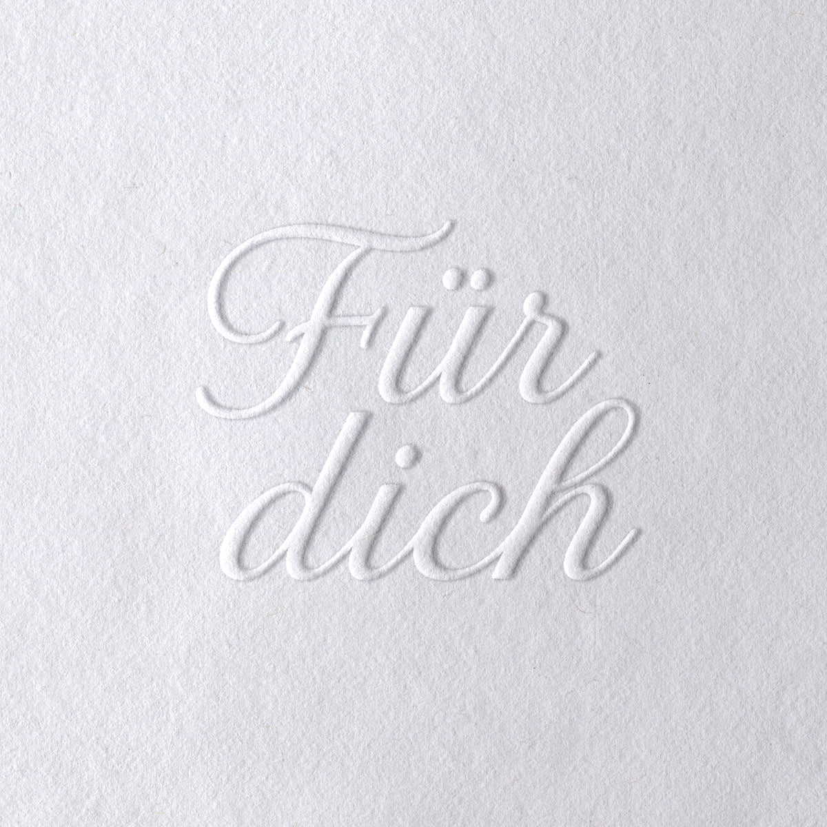 Prägestempel für Papier - Modell "Für dich" - Just Refine