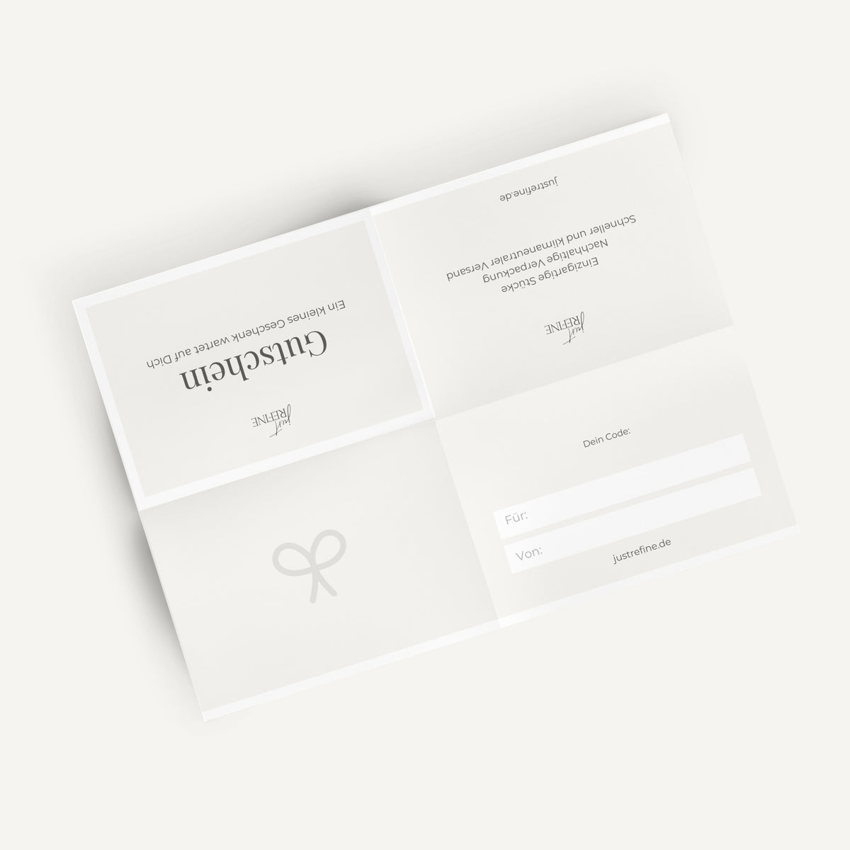 Geschenk Gutschein - Just Refine