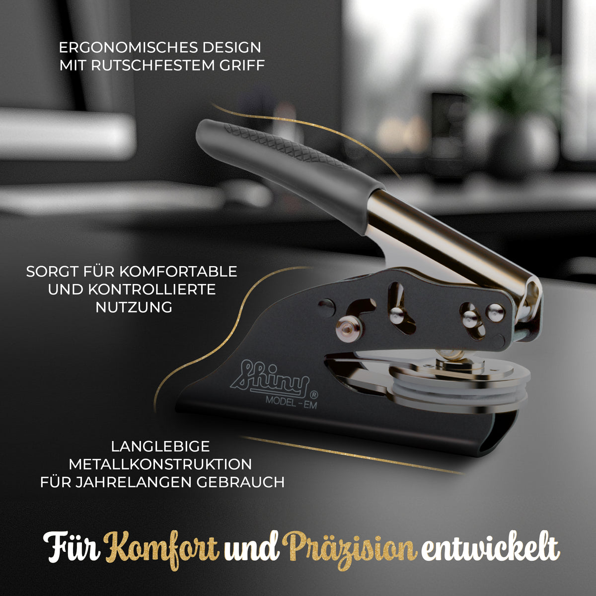 Personalisierter Buch Prägestempel für Papier - Just Refine