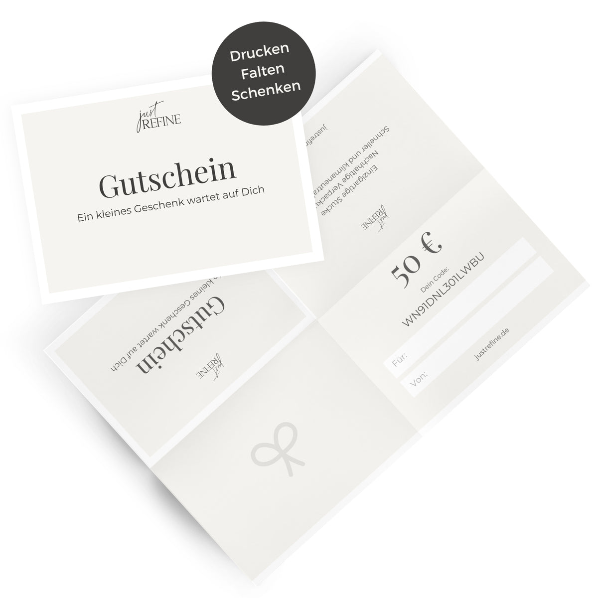 Geschenk Gutschein - Just Refine
