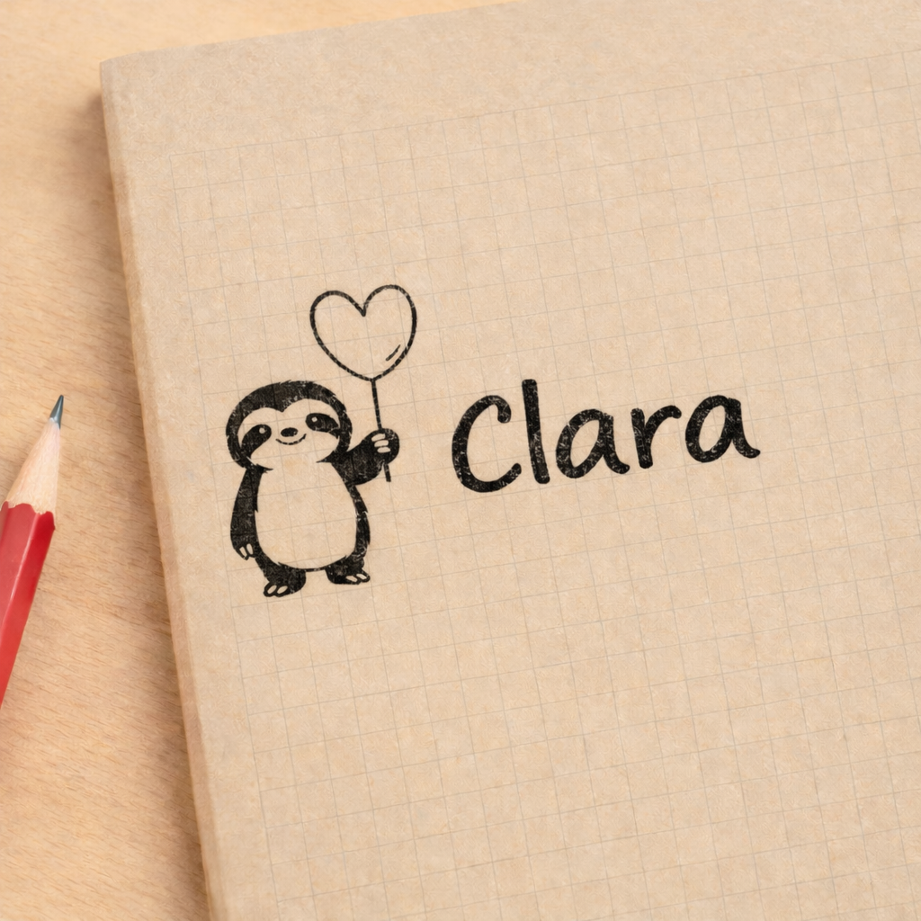 Kinderstempel Pinguin mit Namen personalisiert - Just Refine