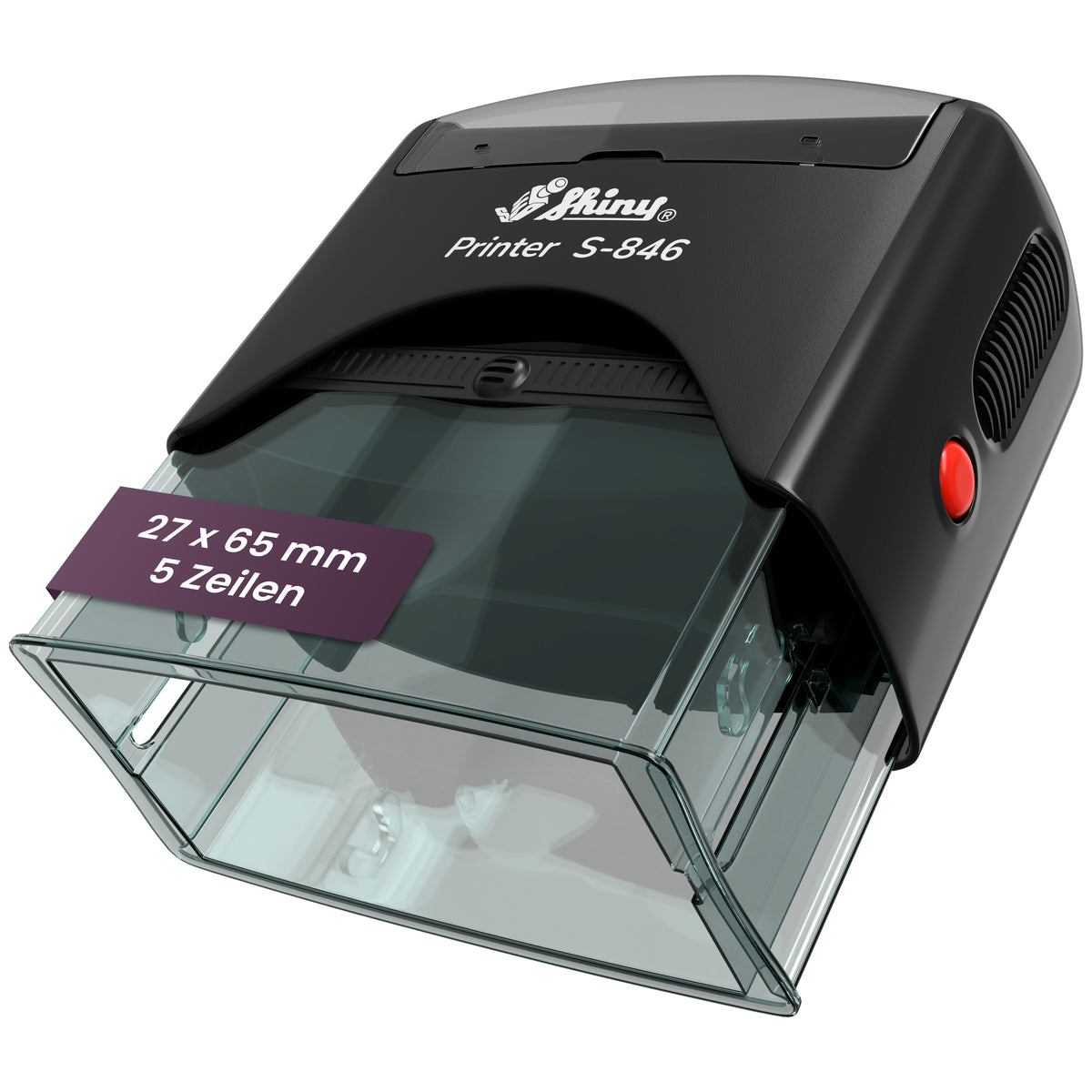 Selbstfärbender Stempel mit Wunschtext (bis zu 5 Textzeilen) - Just Refine