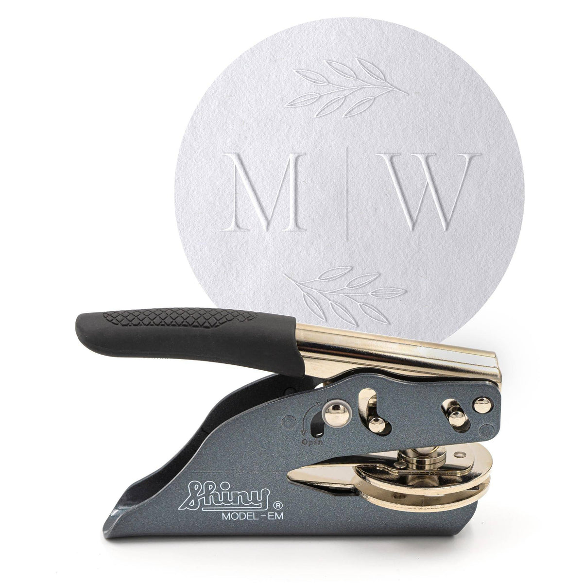 Personalisierter Prägestempel mit anpassbaren Initialen - Modell "Royal" - Just Refine