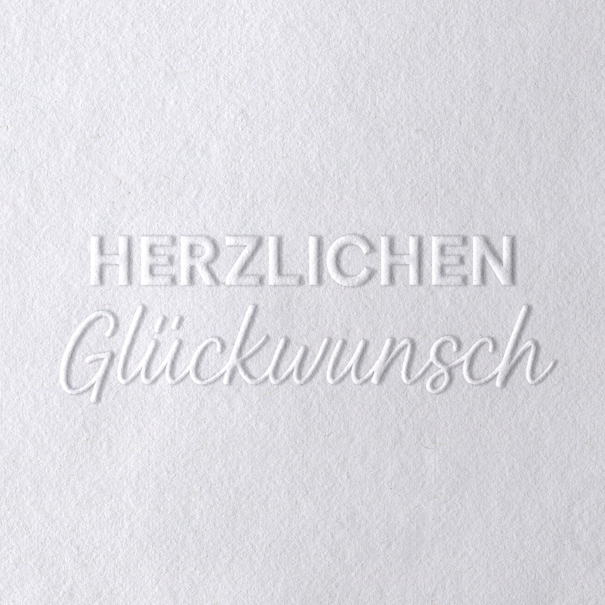 Prägestempel für Papier - Modell "Herzlichen Glückwunsch" - Just Refine