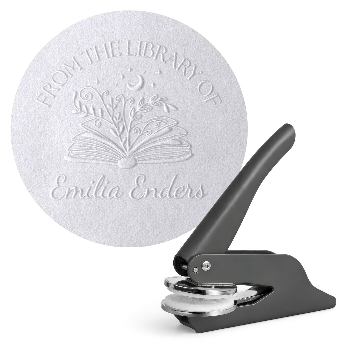 Personalisierter Buch Prägestempel für Papier | Signatura - Essential Line